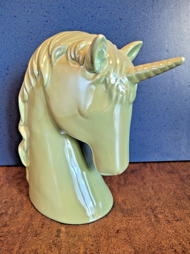 Einhorn figur büste keramik - einhorn,