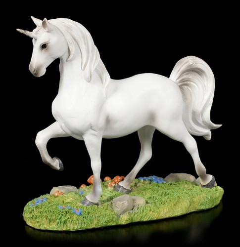 Einhorn figur weiße auf - weiße, wiese