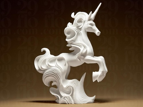 Unicorn elegant sculpture - unicorn, |
