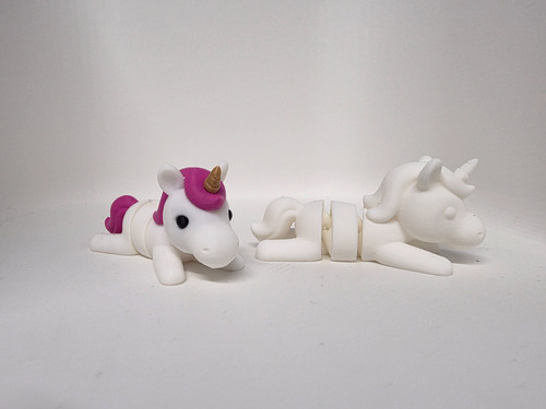 Bewegliches einhorn dunkelgrau - bewegliches,