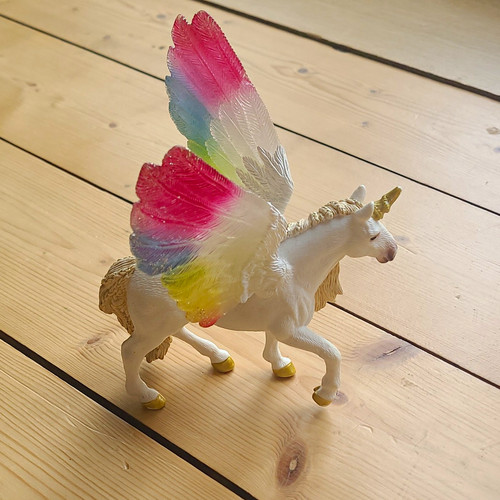 Fantasy einhorn figur - figur, weiß