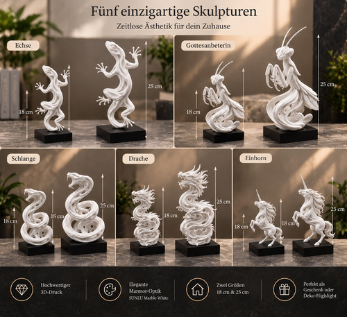 Tier skulptur - -,