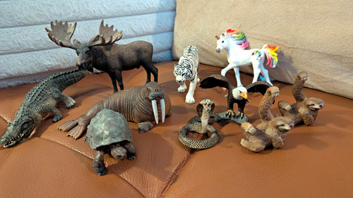 Schleich tierfiguren 10teile - tierfiguren,