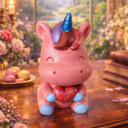 Gips einhorn deko figur - deko-figur, –